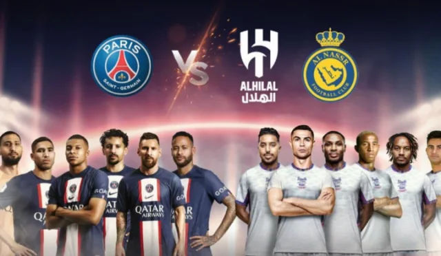مباراة نجوم الهلال والنصر ضد باريس سان جيرمان كأس موسم الرياض